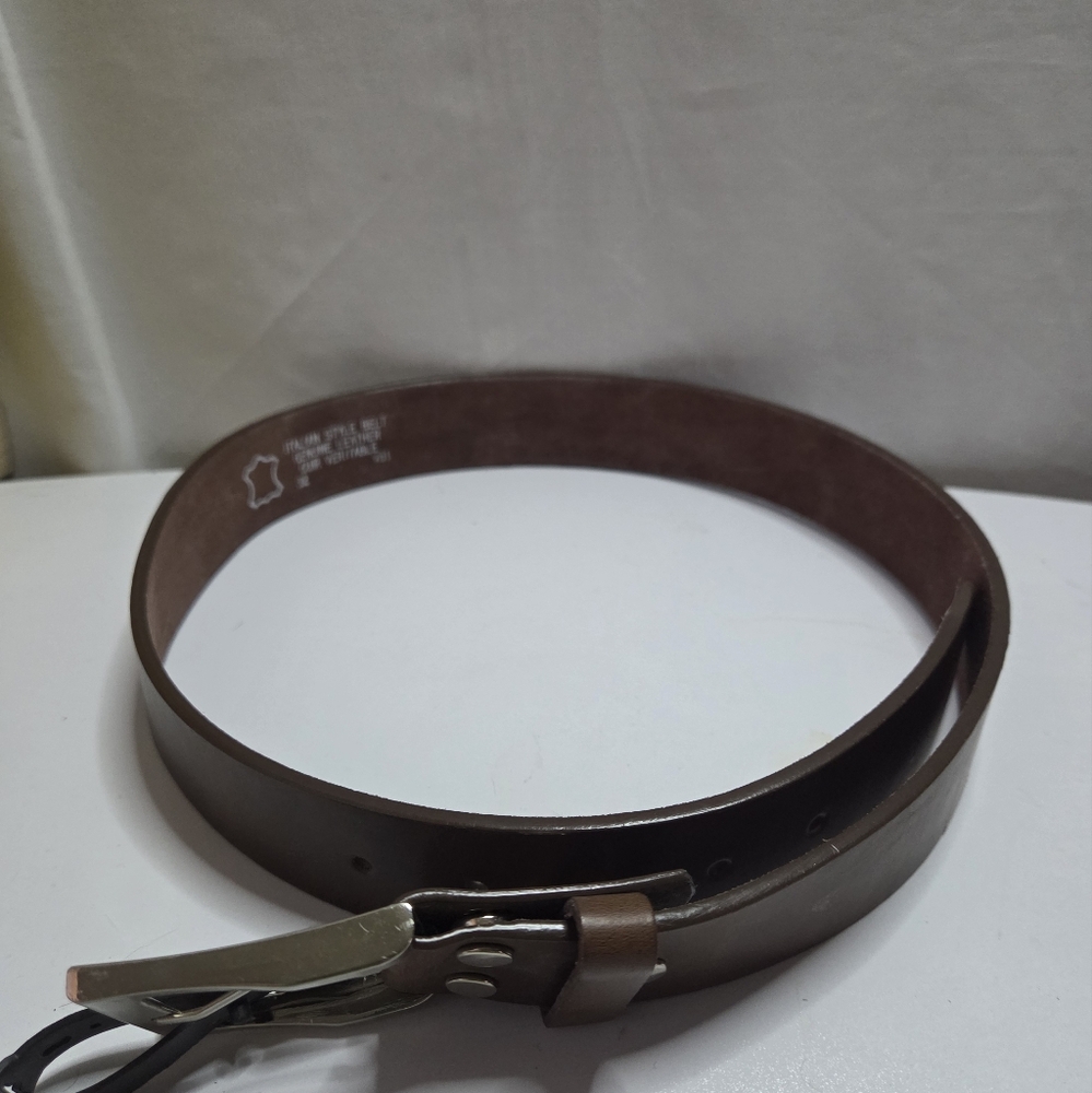 Brown Leather Men's Belt Size 32
